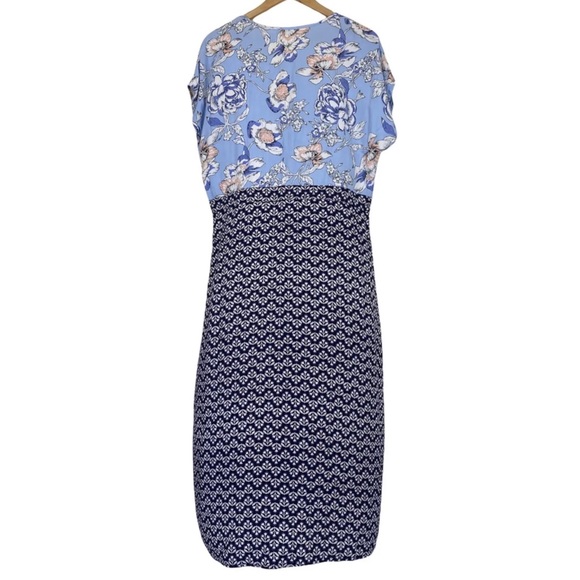 A Little Birdie Told Me Maxi Dress Blue Floral Long Boho Tassel Bells Size M 12 - Picture 2 of 10